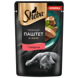 Корм д/взрослых кошек Шеба Паштет с говядиной 75г