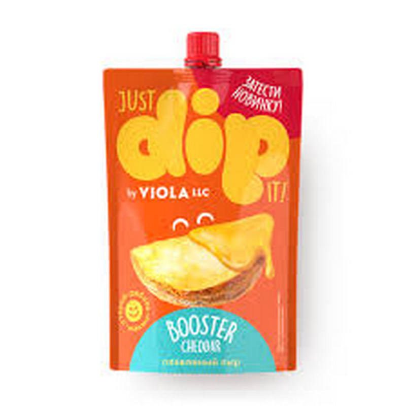 Сыр плавленый Dip Viola Booster Cheddar 45% 180г