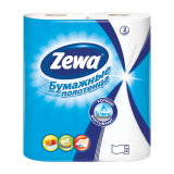 Кухонные полотенца Зева 2сл.2шт белые