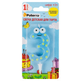 Свеча детская д/торта цифра 3 в упаковке Paterra 401-524