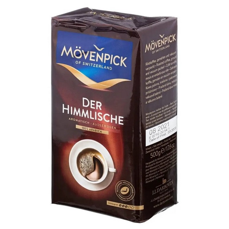 Кофе Movenpick of Switzerland der Himmlische 500г молотый пачка   Кофе Movenpick of Switzerland der Himmlische 500г молотый пачка