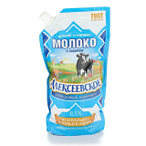 Молоко сгущ.цельное 650г Алексеевское ГОСТ сашет/дозат.   Молоко сгущ.цельное 650г Алексеевское ГОСТ сашет/дозат.