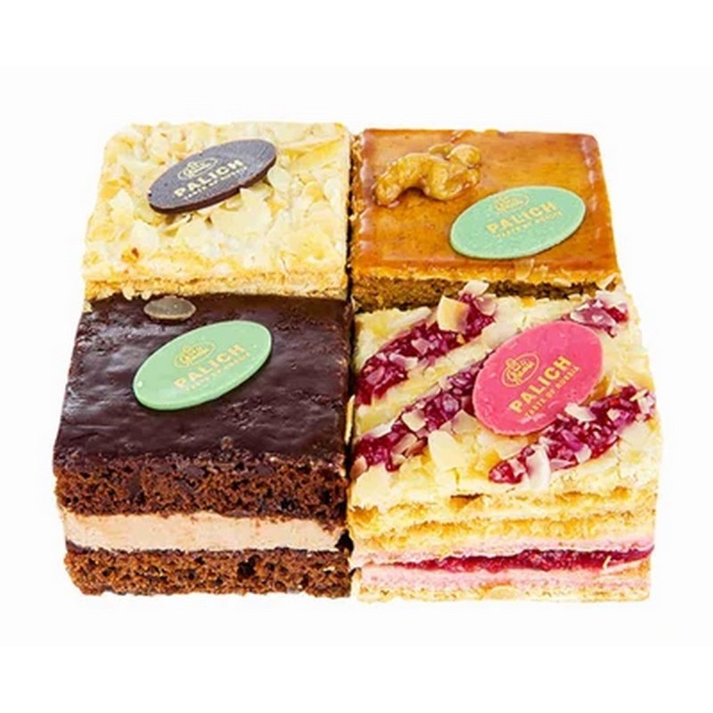 Набор мини торт 400г Малиновый,Прага,Наполеон,Медовая фантазия от Палыча