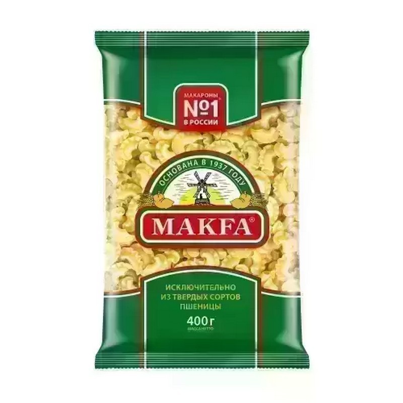 Макарон.изд Макфа Петушиные гребешки в/с 400г 