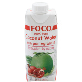 Вода кокосовая FOCO  с соком граната 330 мл 