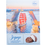 Зефир с ароматом ванили глазированный 185г Нева 