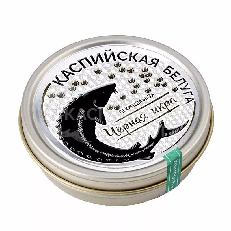 Икра сибирского осетра традиционная ж/б 100г Каспийская Белуга 