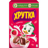 Готовый завтрак Хрутка Подушечки Клубничные 220г коробка 