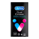 Презервативы DUREX 12шт Dual Extase рельефные