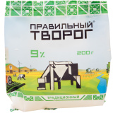 Творог Правильный 9% 200г 