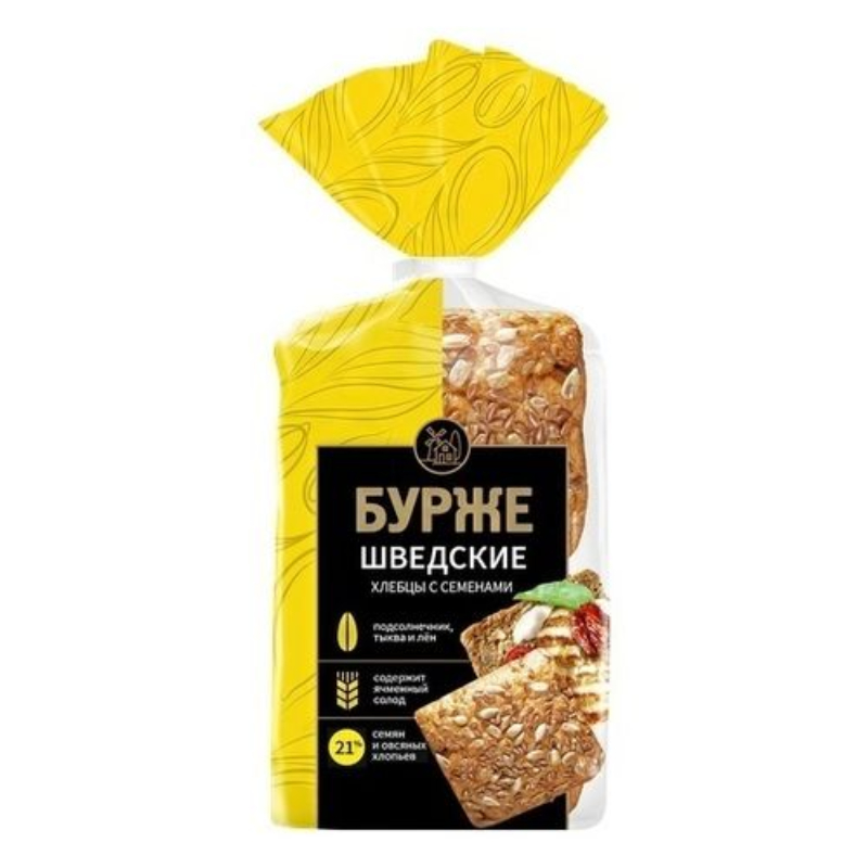 Хлебец Бурже Шведские с семенами 280 г Fazer 