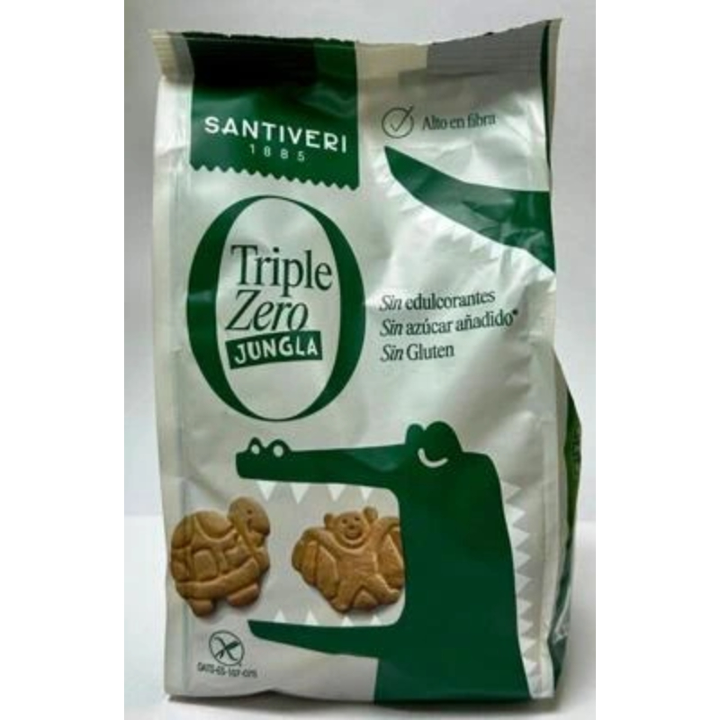 Печенье Джунгли цельнозер.овсяное без сахара,без глютена 120г Santiveri