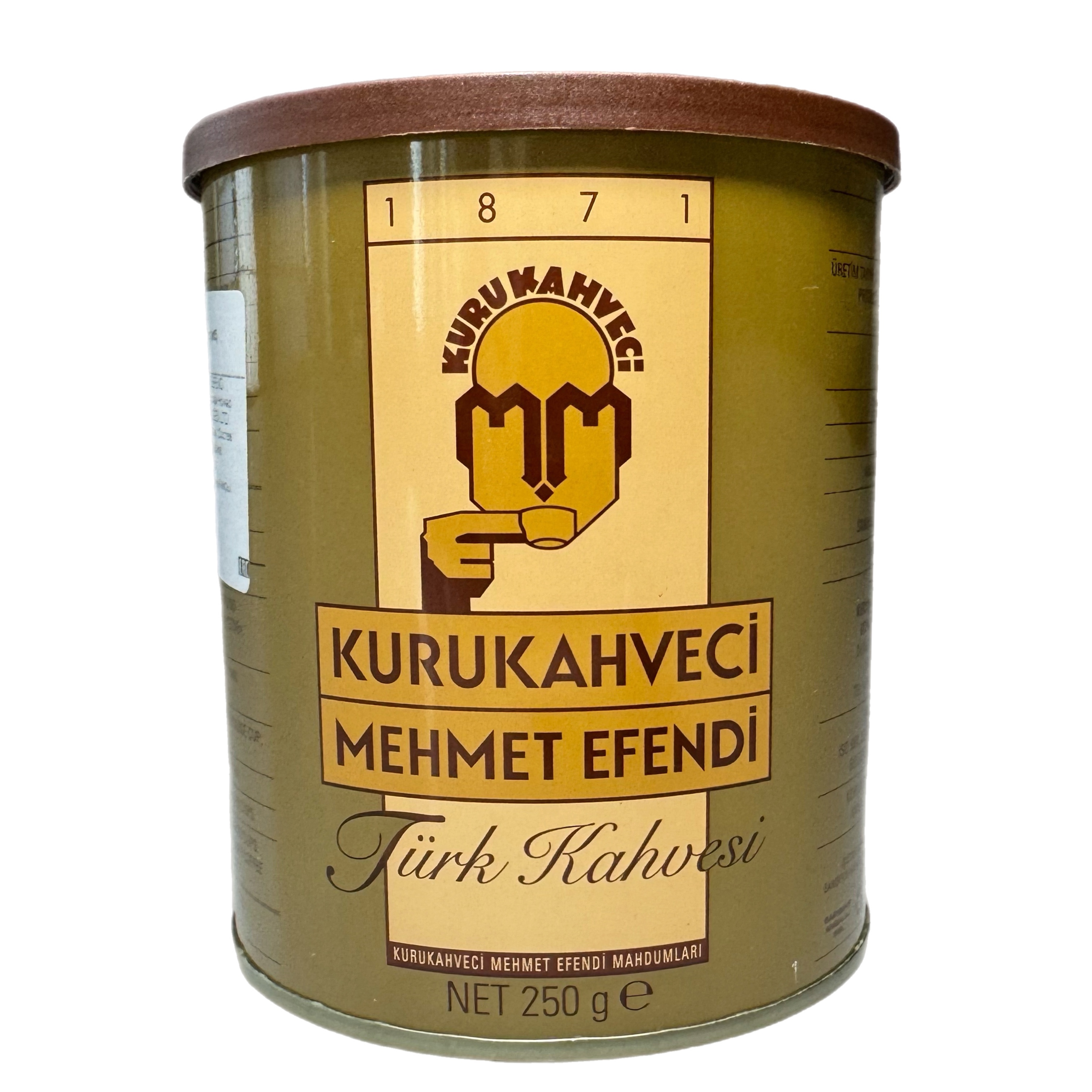 Кофе турецкий  Kurukahveci Mehmet Efendi молотый 250г ж/б