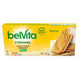Печенье-сэндвич с йогуртовой начинкой  Утреннее BelVita 253г