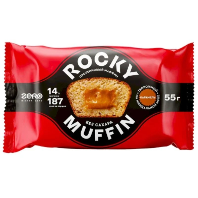 Шоу-бокс Маффин Творожный с карамельной начинкой  55г