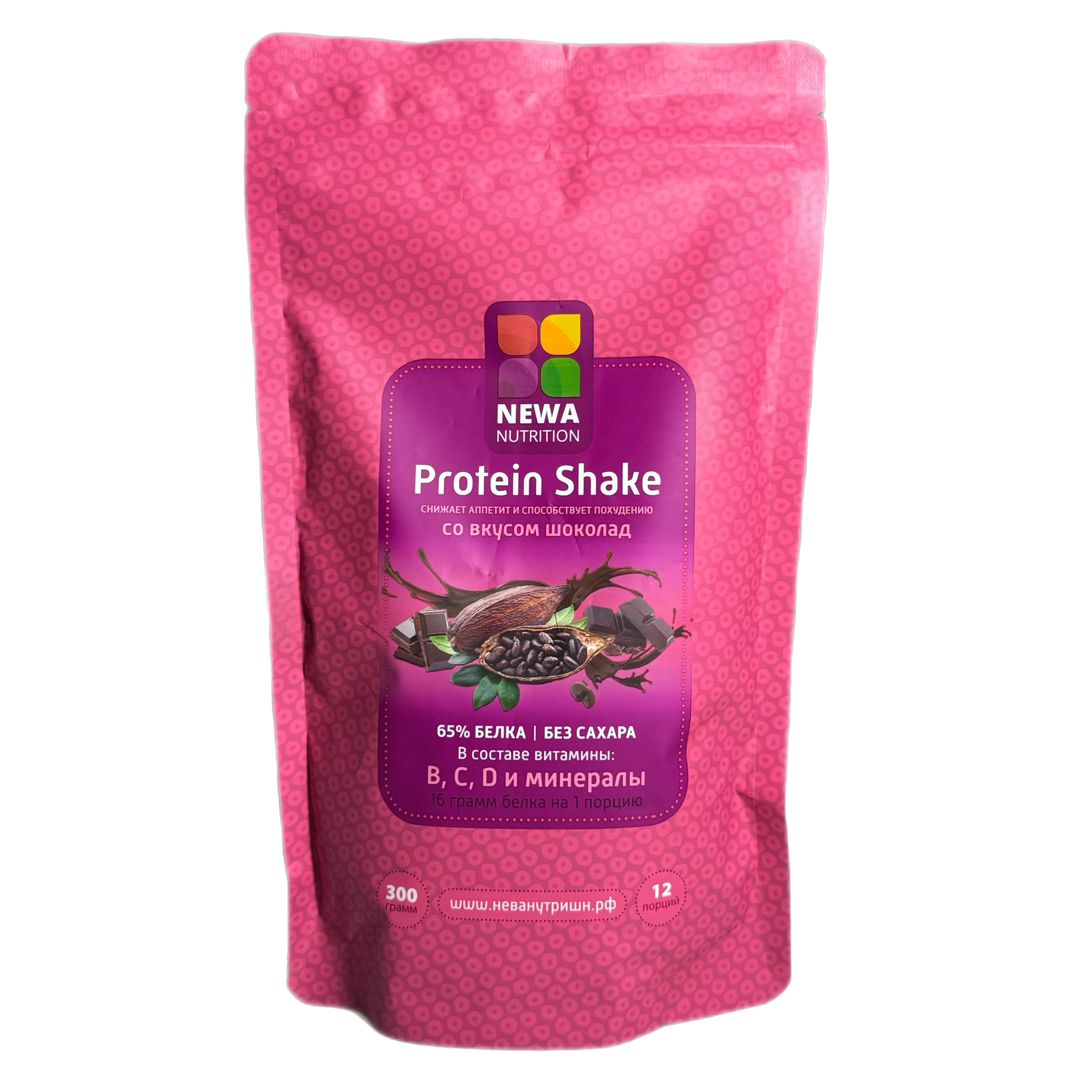 Напиток сухой д/коктейлей cо вкус.шоколад Protein Shake 300г NEWA NUTRITION 