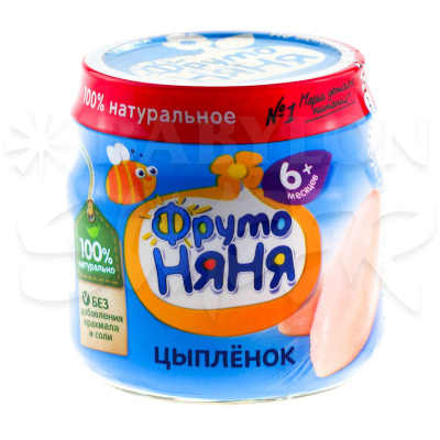 Пюре Фрутоняня цыпленок  80г ДП  Пюре Фрутоняня цыпленок  80г ДП