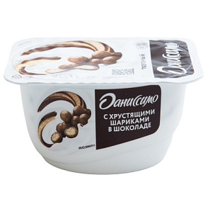 Продукт творожный хрустящие шарики 7,2% 130 г Даниссимо 