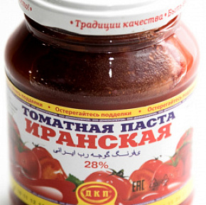Томатная паста Иранская  ДКП 28% 280г стекло