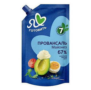 Майонез Я люблю готовить провансаль классический 67% 390мл