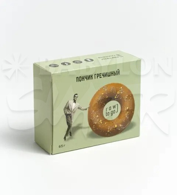 Бисквит Пончик гречишный 65г Rawtogo