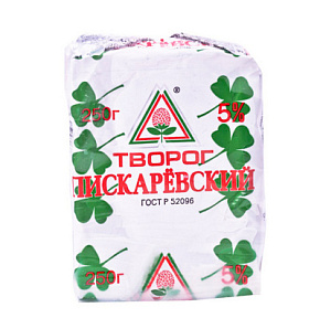 Творог Пискаревский 5% 250г  фольга