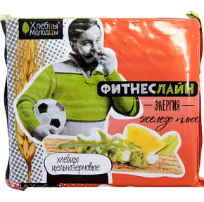 Хлебцы Молодцы фитнес-линия жел.+100г 