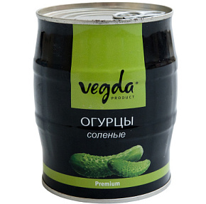 Огурцы соленые Vegda Product 580г  ж/б 