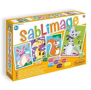 Игра настольная Песочные картинки Животные  885