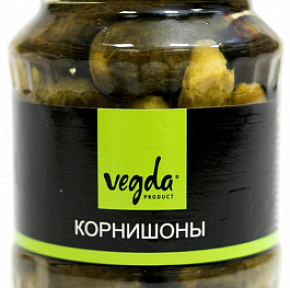 Огурцы корнишоны Vegda 370мл стекло 