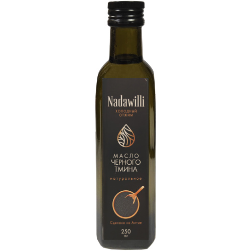 Масло Nadawilli растительное нерафинированное пищевое Черного тмина 250мл