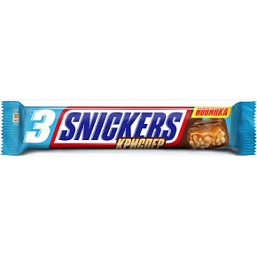Шок.батончик Сникерс Криспер 60г
