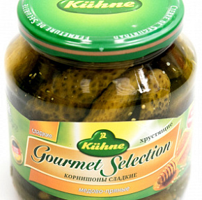 Корнишоны сладкие медово-пряные 530г    