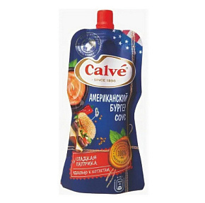 Соус Calve Американский Бургер на основе раст.масел 230г 