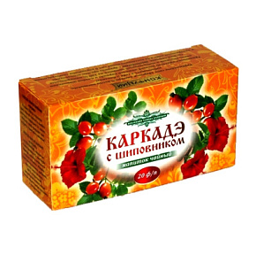 Чай Конфуций каркаде с шиповником 20пак.*1,5г 