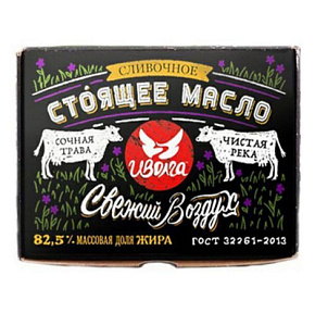 Масло сливочное  Иволга ГОСТ 82,5% 180г Масло сливочное  Иволга ГОСТ 82,5% 180г