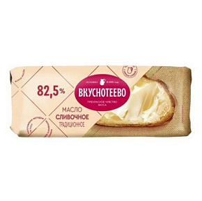 Масло Вкуснотеево 82,5% 340г линкавер