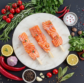 Шашлык из лосося 250г  Шаляпин