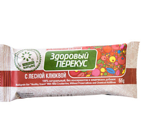 Батончики мюсли с клюквой 55 г Диво-хлеб