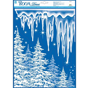 Наклейки Зимний лес WDX8605А