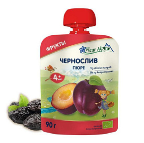 Пюре Fleur Alpine чернослив 90г  Пюре Fleur Alpine чернослив 90г