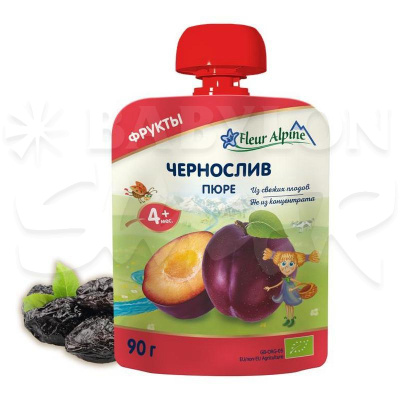 Пюре Fleur Alpine чернослив 90г  Пюре Fleur Alpine чернослив 90г