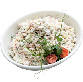 Салат Оливье фермерский "Вкусно как дома!" кг КУЛИНАРИЯ Салат Оливье фермерский "Вкусно как дома!" кг КУЛИНАРИЯ