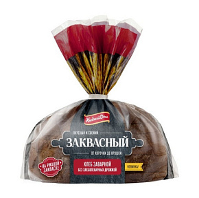 Хлеб Заквасный заварной б/дрожжей 350г Хлебный Дом