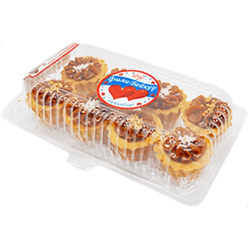 Пирожное песочное Корзиночка с вареной сгущенкой 300г Фили-Бейкер