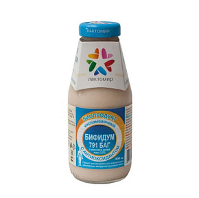 Биопродукт Бифидум 791 БАГ с антиоксидантом 300 мл 