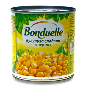 Кукуруза Бондюэль сладкая 170г ж/б 