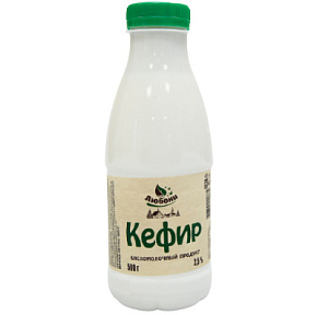 Кефир 2,5 % 0,5л Любони 