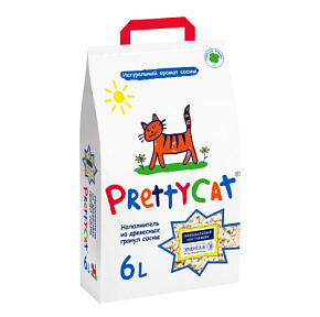 Наполнитель PrettyCat впит. древесный 6л 