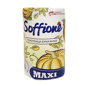 Полотенца бумаж. Soffione Maxi 1рулон 